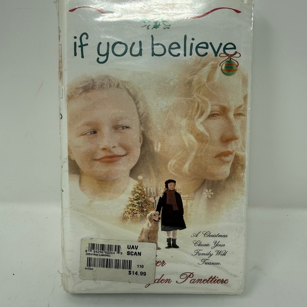 If You Believe VHS 2001 Christmas Movie Hayden Panettiere Ally Walker Sealed